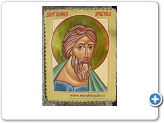 Icona Sant'Andrea apostolo 16,7 x 21,4 cm - 150 €
