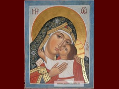 Madre di Dio Eleousa di Bucovina  -2018- 20 x 25 cm-550€-